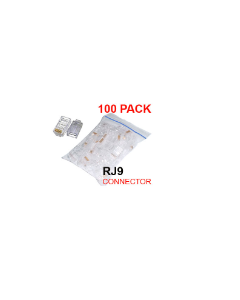 JEC-109 RJ9 Headset connector (100 pcs)