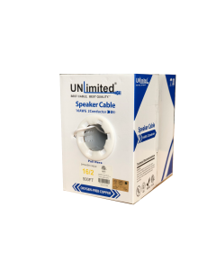 Unlimited JECB-SPK-UL-162-W Speaker Cable 16 AWG 2 Conductor 1000ft.