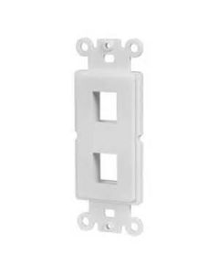 JE-FS2T1-W - Wall plate insert 2 port (White)