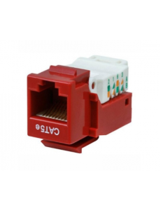 Jetview JE-KS-C5E-RD  Cat5e Keystone 5pcs/pack (180 degree)