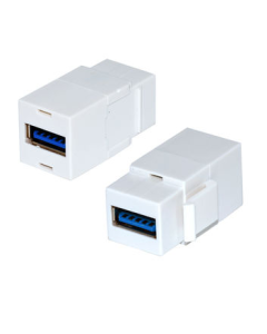 Jetview JE-KS-USB08D-WHT Keystone Jack USB 3.0 - White