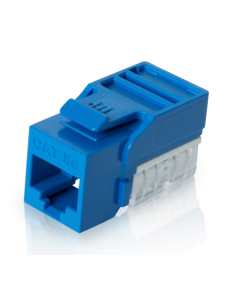 Jetview JE-KS-C5E-BLU-90D Cat5e Keystone Jack UTP (5pcs)/bag (90 degree) - BLUE