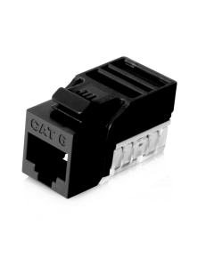 Jetview JE-KS-C6-BLK-90D Cat6 Keystone Jack UTP (5pcs)/bag (90 degree) - Black