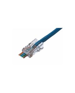 Jetview JE-IDL85-372 Cat5e Feed-Thru RJ-45 Modular Plugs - 100/Bag