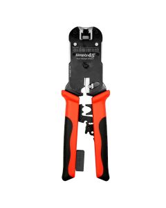 Simply45 S45-C101 – PROSeries All-In-One RJ45 Crimp Tool for all S45 UTP & STP Pass-Through & Standard Connectors – 1ea/Blister Card
