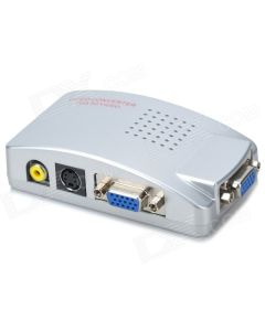 JFDA-01 VGA to Video (RCA) Composite Video Converter - Silver